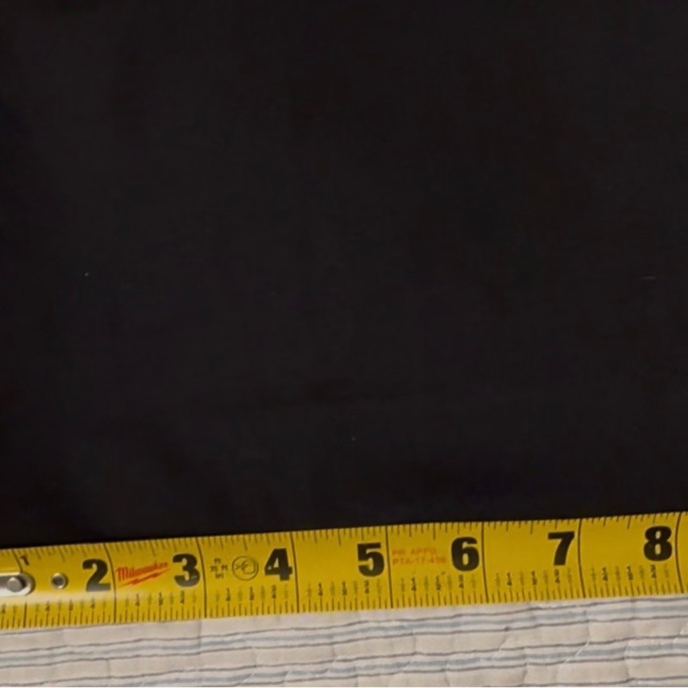 Karl Lagerfeld blk stretch pants, elastic waist, flared leg, sm, gently used - Picture 5 of 7